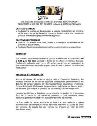 Proyectos democracia