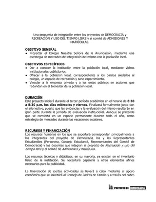 Proyectos democracia