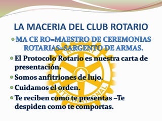 LA MACERIA DEL CLUB ROTARIO
 