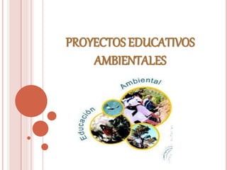 PROYECTOS EDUCATIVOS 
AMBIENTALES 
 