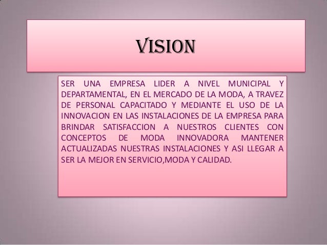 MISION Y VISION BOUTIQUE MOROCO