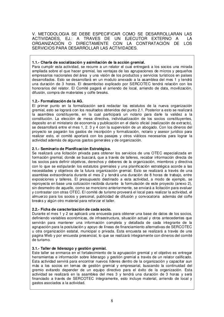 Proyecto SERCOTEC