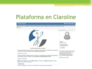 Plataforma en Claroline
 