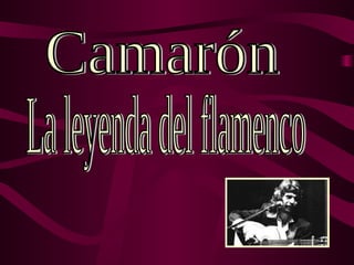 Camarón La leyenda del flamenco 