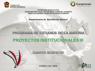 Proyectos institucionales iii