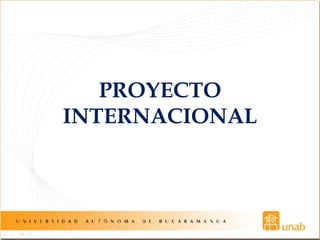 PROYECTO
INTERNACIONAL
 