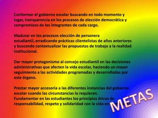 Conocer y practicar el manual de convivencia .