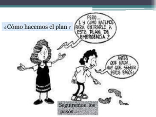 Seguiremos los
pasos …
¿ Cómo hacemos el plan ?
 