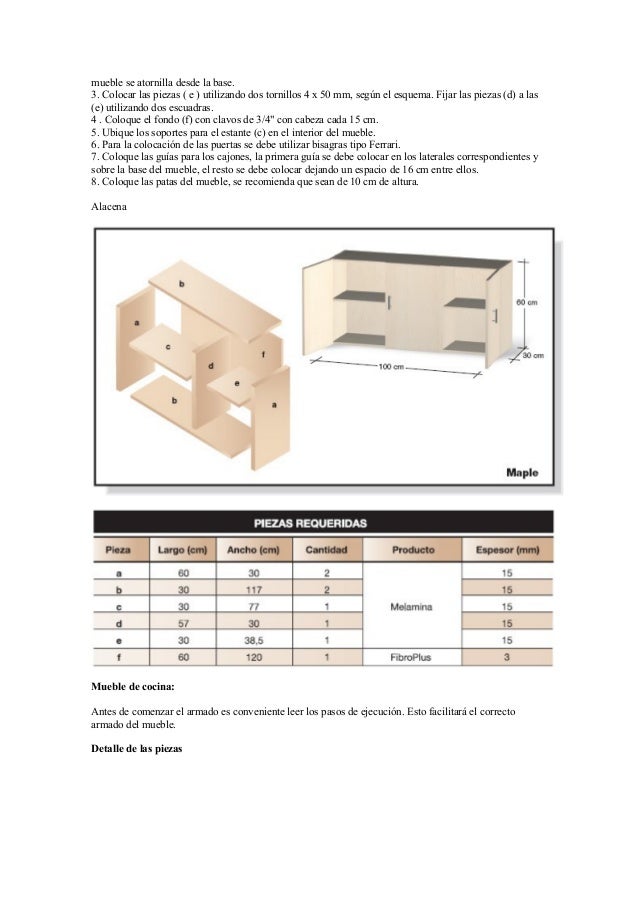 Proyectos Para Fabricar Muebles Con Melamina