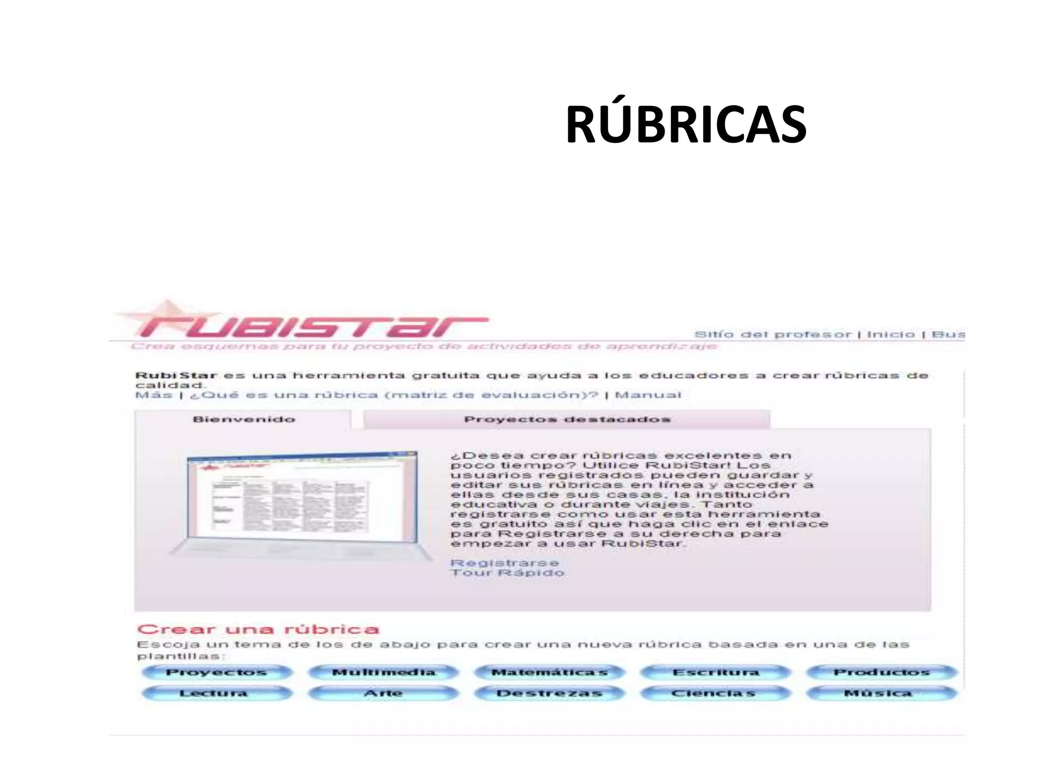 RÚBRICAS
 