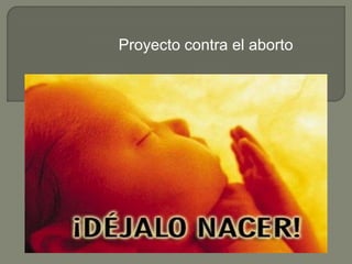 Proyecto contra el aborto
 