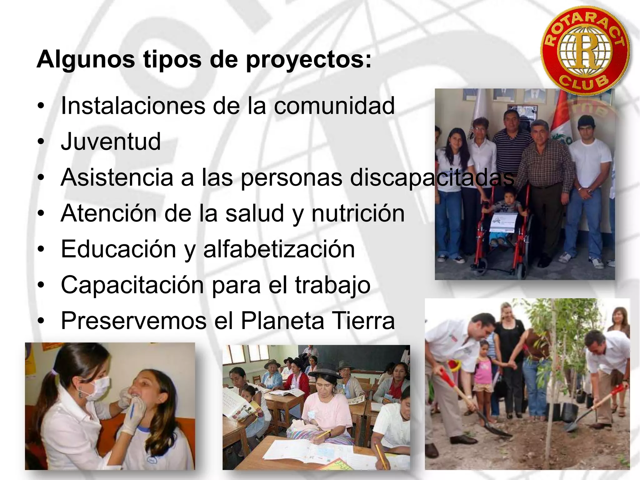 Inventario de los activos de la comunidad