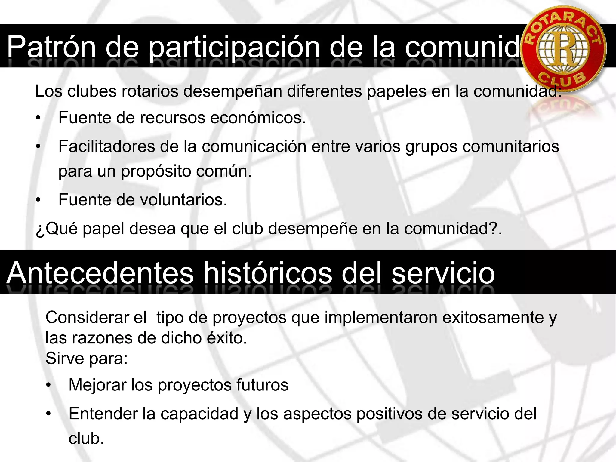 Actividades diarias en la comunidad