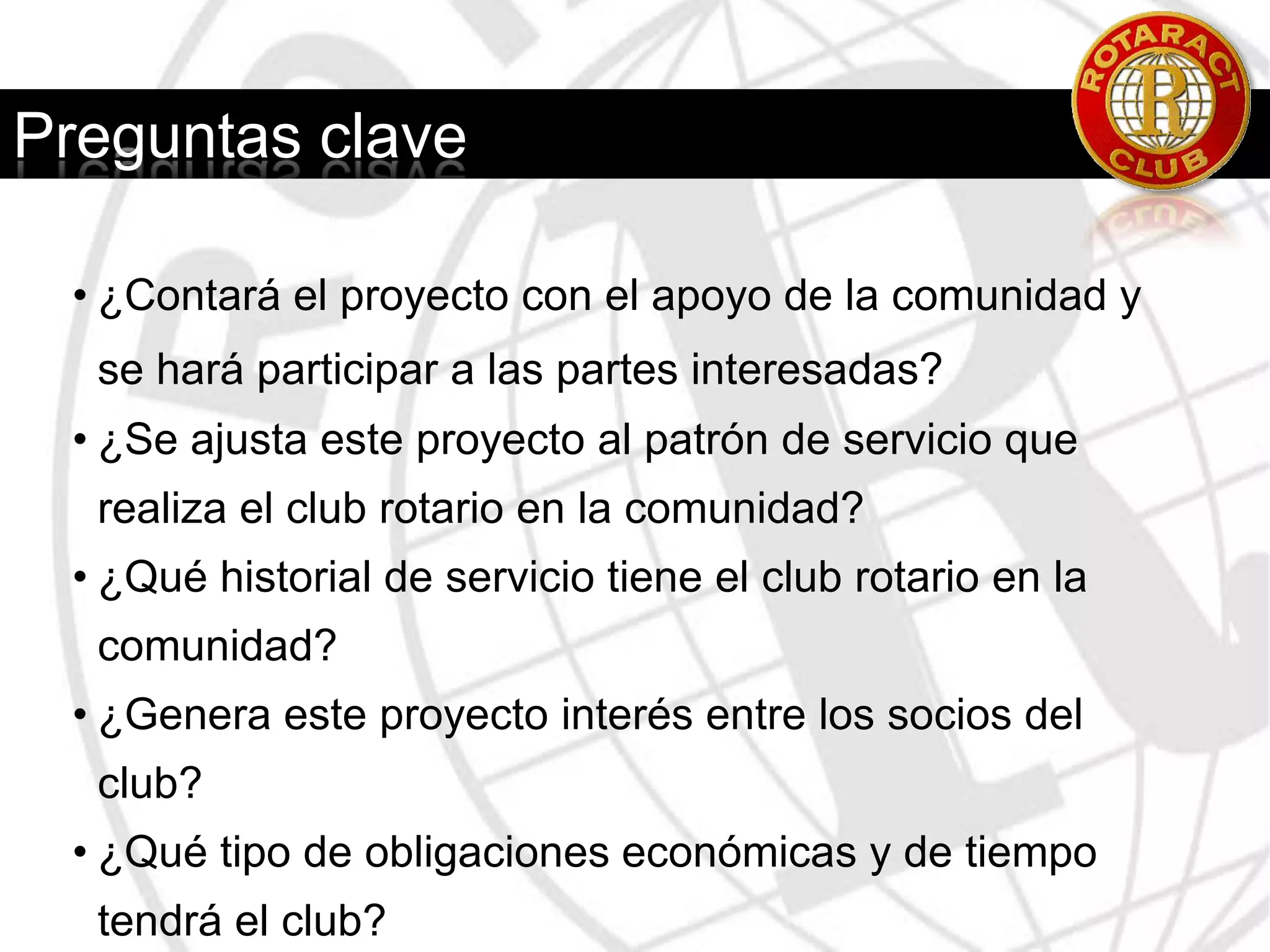 ¿Qué datos sobre la comunidad desea recabar?