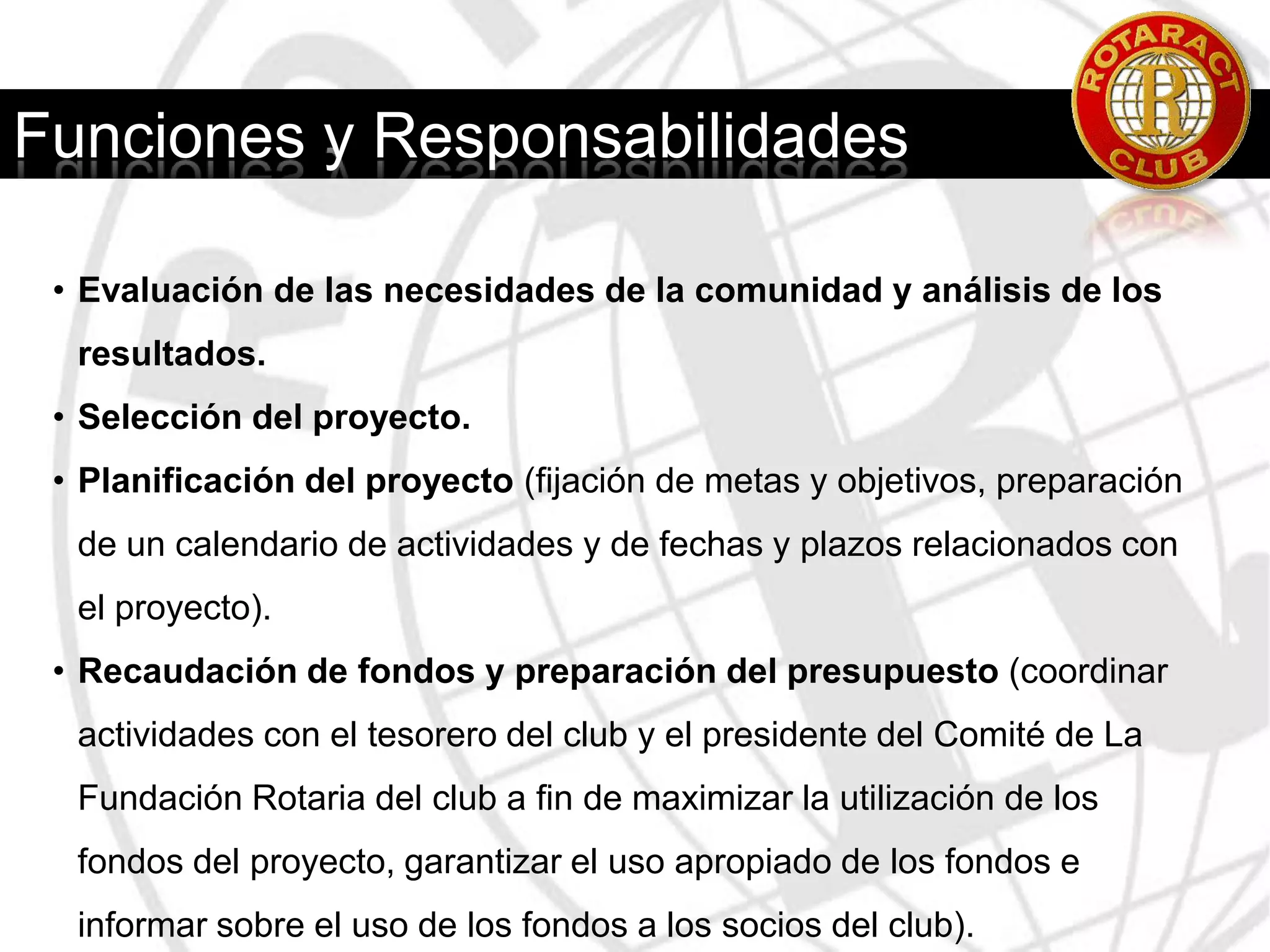 ¿Cómo analizará y utilizará los resultados de la evaluación?Selección del ProyectoSe deben tener en cuenta:Los problemas relevantes de la comunidad.
