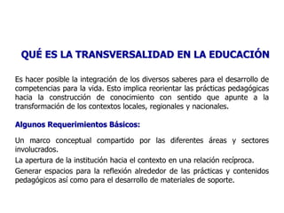COMPONENTESFortalecimiento institucional, interinstitucional e intersectorial.PedagógicoFormación de Agentes Educativos (Formadores)