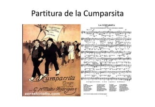 Partitura de la Cumparsita
 