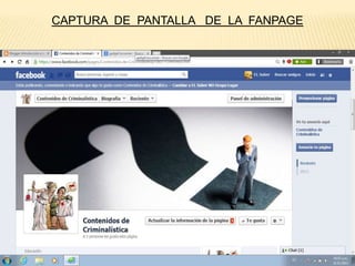 CAPTURA DE PANTALLA DE LA FANPAGE

 