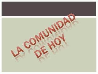 Proyecto tecnologia y comunidad