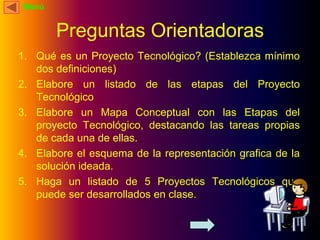 Proyecto  Tecnologico  Parte  I I