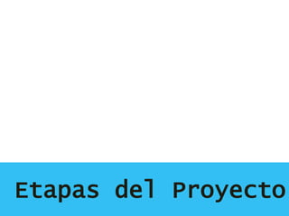 Etapas del Proyecto
 