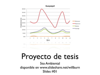 Proyecto de tesis
              5to Ambiental
disponible en www.slideshare.net/willburn
                Slides #01
 