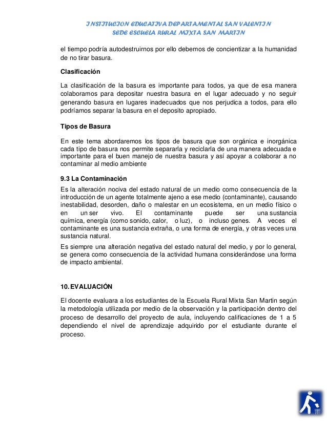 Proyecto Tic La Basura En Su Lugar