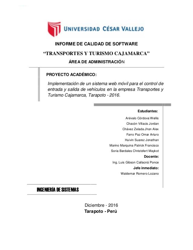 Sistema de control de las entradas y salida de vehiculos em una empre…