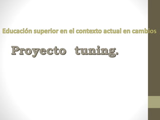 Proyecto  tuning