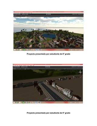 Proyecto presentado por estudiante de 8° grado
Proyecto presentado por estudiante de 9° grado
 