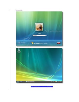 bienvenida.




              COMO PUEDEN VER INSTALAR VISTA ES MUY SENCILLO.
 