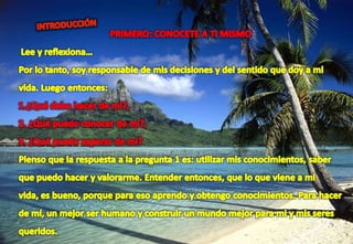 PROYECTO DE VIDA I.E. "MAYS"