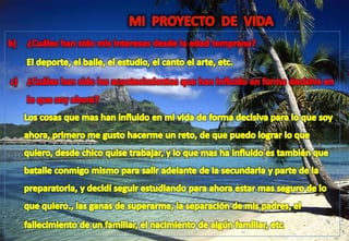 PROYECTO DE VIDA I.E. "MAYS"