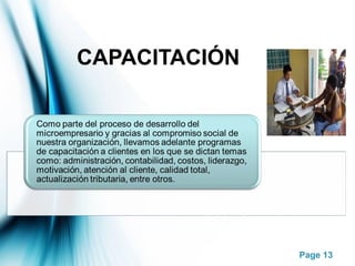 Page 13
CAPACITACIÓN
 
