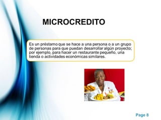 Page 8
MICROCREDITO
 