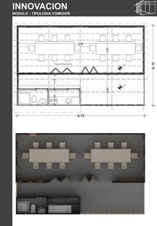 INNOVACION
MODULO – TIPOLOGIA COMEDOR
 
