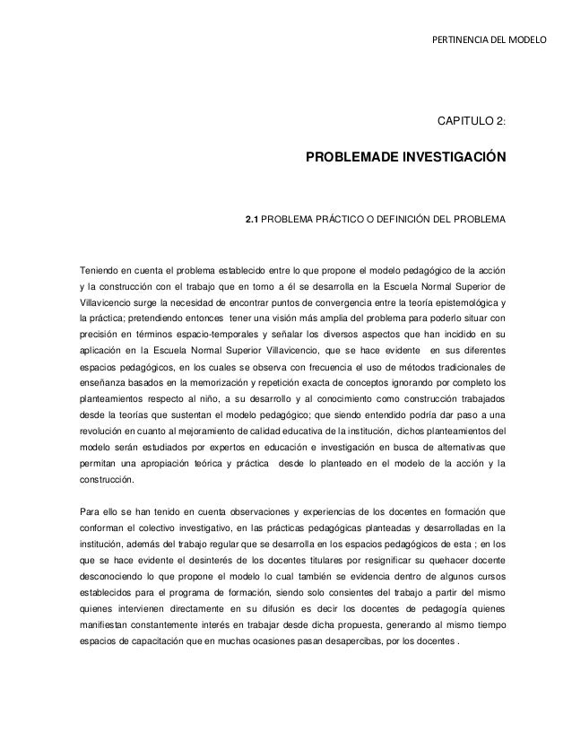 Pertinencia De Un Proyecto De Investigacion Ejemplo