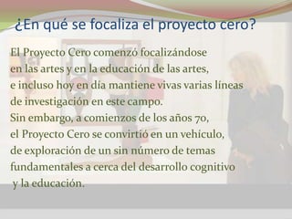 Proyecto Zero | PPTX