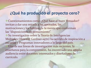 Proyecto Zero | PPTX
