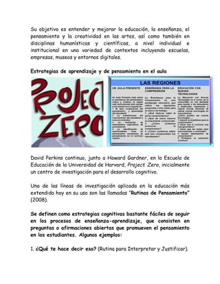 PROYECTO ZERO DE HARVARD | PDF