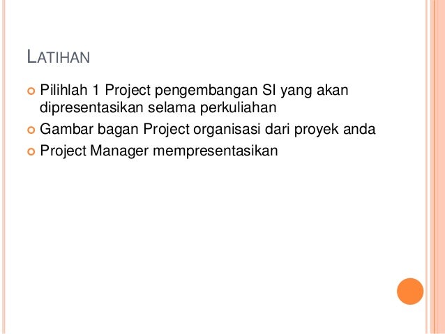 Pengenalan Proyek & Struktur Org Proyek