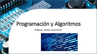 Programación y Algoritmos
Profesor: Héctor Julio Gil Ch.
 