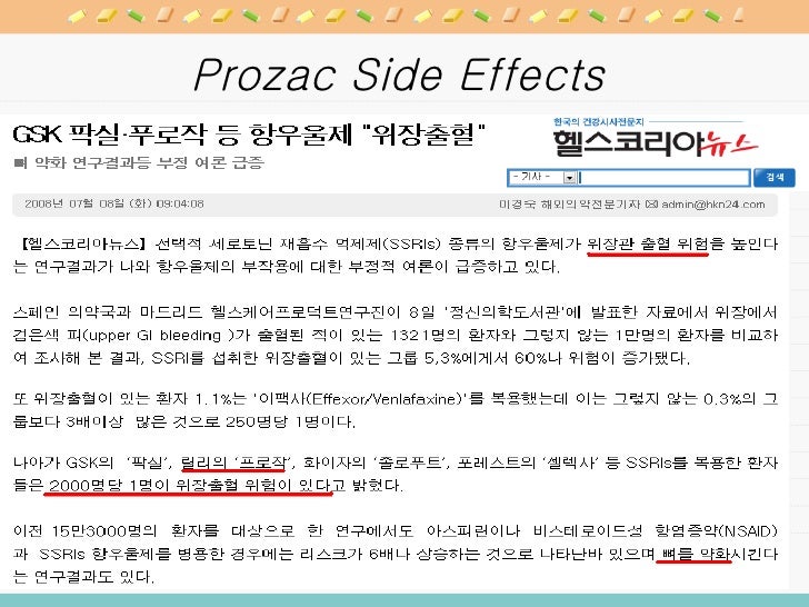 Fluoxetine Prozac Side Effects