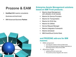 Prozone - Enterprise Asset Management | PPT