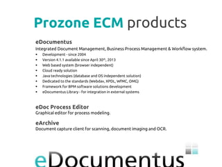 Prozone Enterprise Content Management | PPT