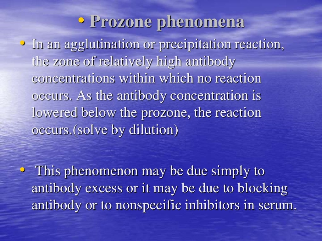 Prozone phenomenon