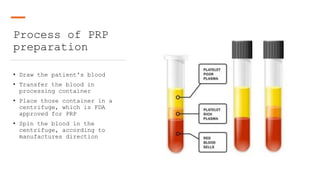 Therapeutic application of PRP in Regenerative medicine | PPTX