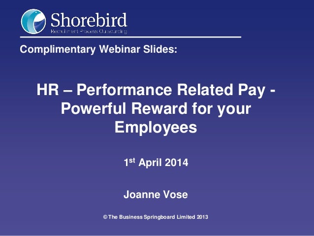 Essay on performance related pay