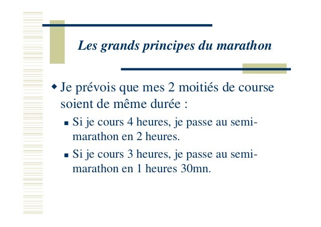 Preparer Son Marathon Sur 8 Semaines