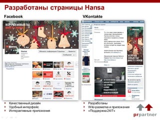 Презентация Pr Partner Smm Для Hansa | PPT